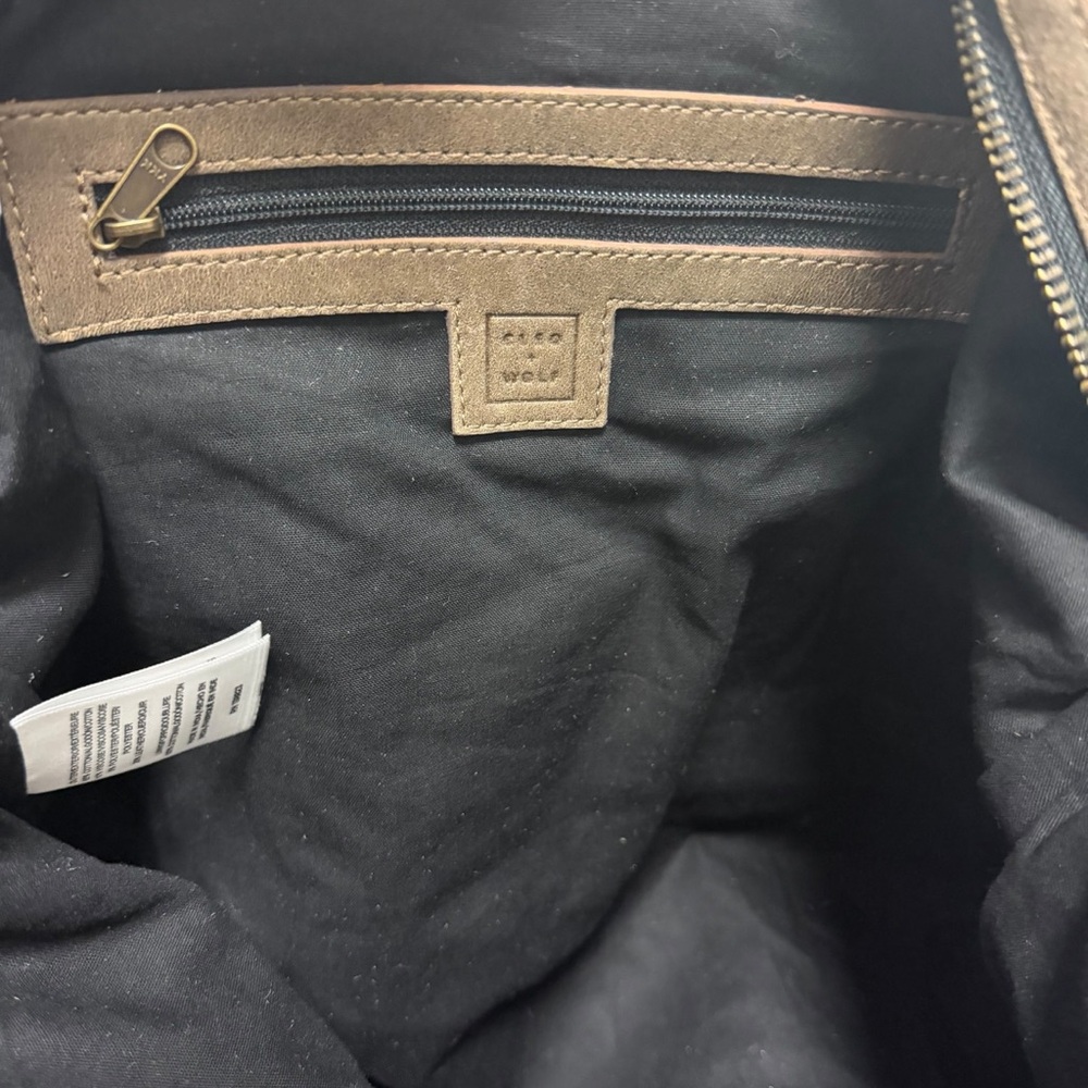 Cleo + Wolf Brown/Multi Multiple Patterns Tote Ha… - image 7